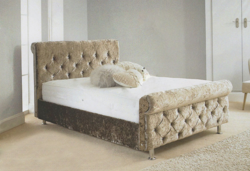 Ashley's Trade Carpet Centre Romney Luxury Upholstered Double Bed