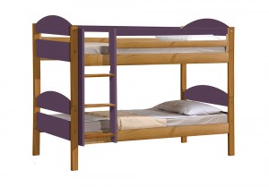 Maximus Bunk Bed 3ft Antique With Lilac Details