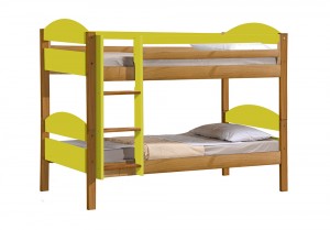 Maximus Bunk Bed 3ft Antique With Lime Details