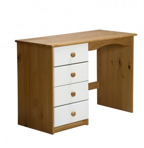 Verona 4 Drawer Dressing Table Antique With White Details