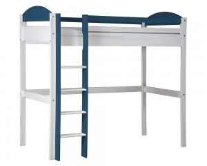 Maximus High Sleeper White With Blue Details