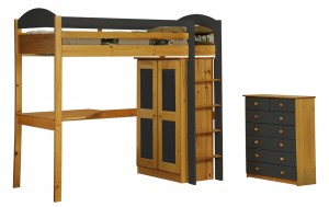 Maximus High Sleeper Set 2 Antique with Graphite Details