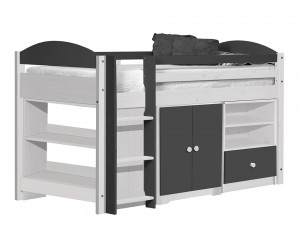 Maximus Mid Sleeper Set 2 White With Graphite Details