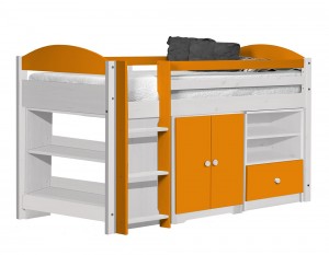 Maximus Mid Sleeper Set 2 White With Orange Details