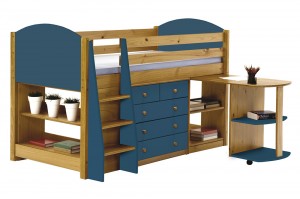 Verona Mid Sleeper Set 1 Antique With Blue Details