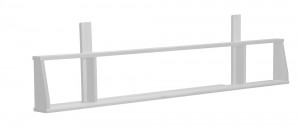 Siracusa Long Storage Shelf in White