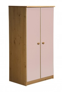 Avola Two Door Cupboard Antique With Pink Details