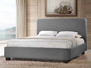Opalia Fabric Small Double Bed in Grey
