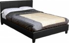 Prado 4 foot Bed in Black Faux Leather