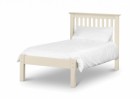 Barcelona Double Bed in Stone White - Low Foot End