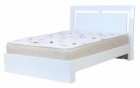 Sokoto White High Gloss Double Bed
