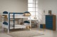 Maximus Bunk Bed 3ft White With Blue Details