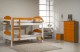 Maximus Bunk Bed 3ft White With Orange Details