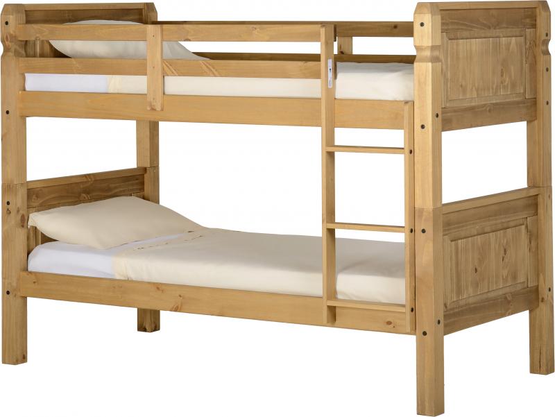 Ashley s Trade Carpet Centre Corona 3 foot Bunk Bed in Distressed Waxed Pine