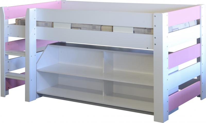 Ashley s Trade Carpet Centre Lollipop Mid Sleeper in White Pink