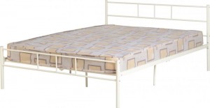 Devon 4 foot 6 inch Bed in White