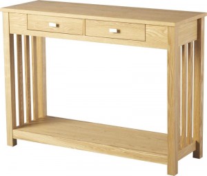 Ashmore 2 Drawer Console Table in Ash Veneer