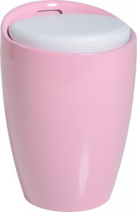 Wizard Storage Stool in Pink/White PU