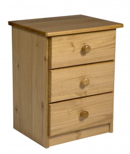 Verona 3 Drawer Bedside Antique