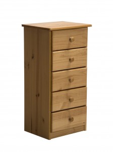 Verona 5 Drawer Bedside Antique