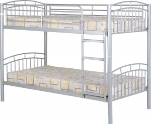 Ventura 3 foot Bunk Bed in Silver