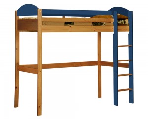 Maximus High Sleeper Antique With Blue Details