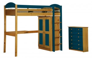 Maximus High Sleeper Set 2 Antique with Blue Details