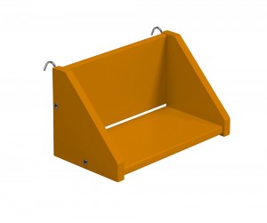 Tollo Small Clip On Shelf in Orange