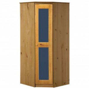 Verona Corner Wardrobe Antique With Blue Details