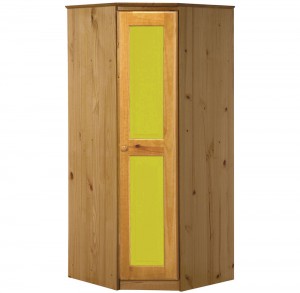 Verona Corner Wardrobe Antique With Lime Details