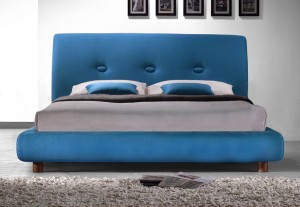 Sache Teal King Size Bed