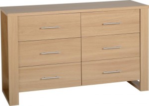 Kingston 6 Drawer Chest in Euro Oak