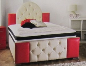 Cheviot Luxury Faux Leather King Size Bed