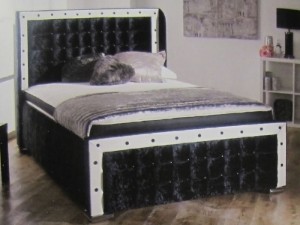 Sky Luxury Upholstered King Size Bed with Lift Up Storage