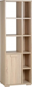 Cambourne 1 Door 5 Shelf Unit Sonoma Oak Effect Veneer