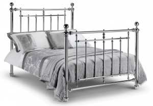 Empress Chrome Double Bed