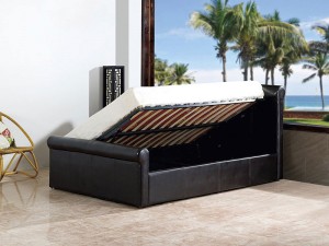 Carolina 4'6 Side Gas Lift Bed Black