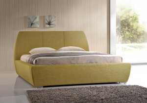 Naxos Fabric Double Bed in Tea Green