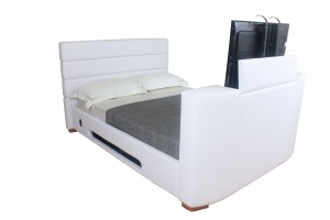 Balmain Faux Leather King Size TV Bed