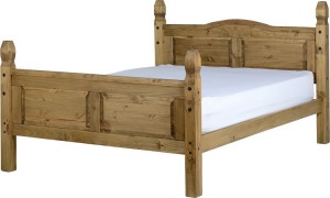 Corona Mexican 5 foot Bed in Distressed Waxed Pine