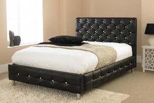 Black Crystal Double Bed