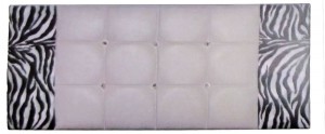 Zebra 6 Diamonds Double Headboard