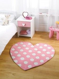 Kiddy Corner Polka Heart Pink