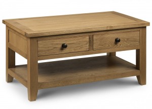 Astoria Oak Coffee Table with 2 Drawers