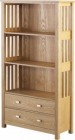 Ashmore 2 Drawer Bookcase (High) in Ash Veneer