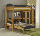 Maximus L Shape High Sleeper Set 1 Antique With Graphite Details