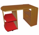 Mid Sleeper Pull Out Desk Antique With Red Details