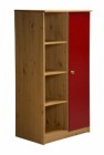 Avola One Door Cupboard Antique With Red Details