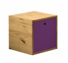 Cube with cover in Antique with Lilac Detail