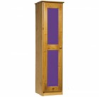 Verona 1 Door Wardrobe Antique With Lilac Details